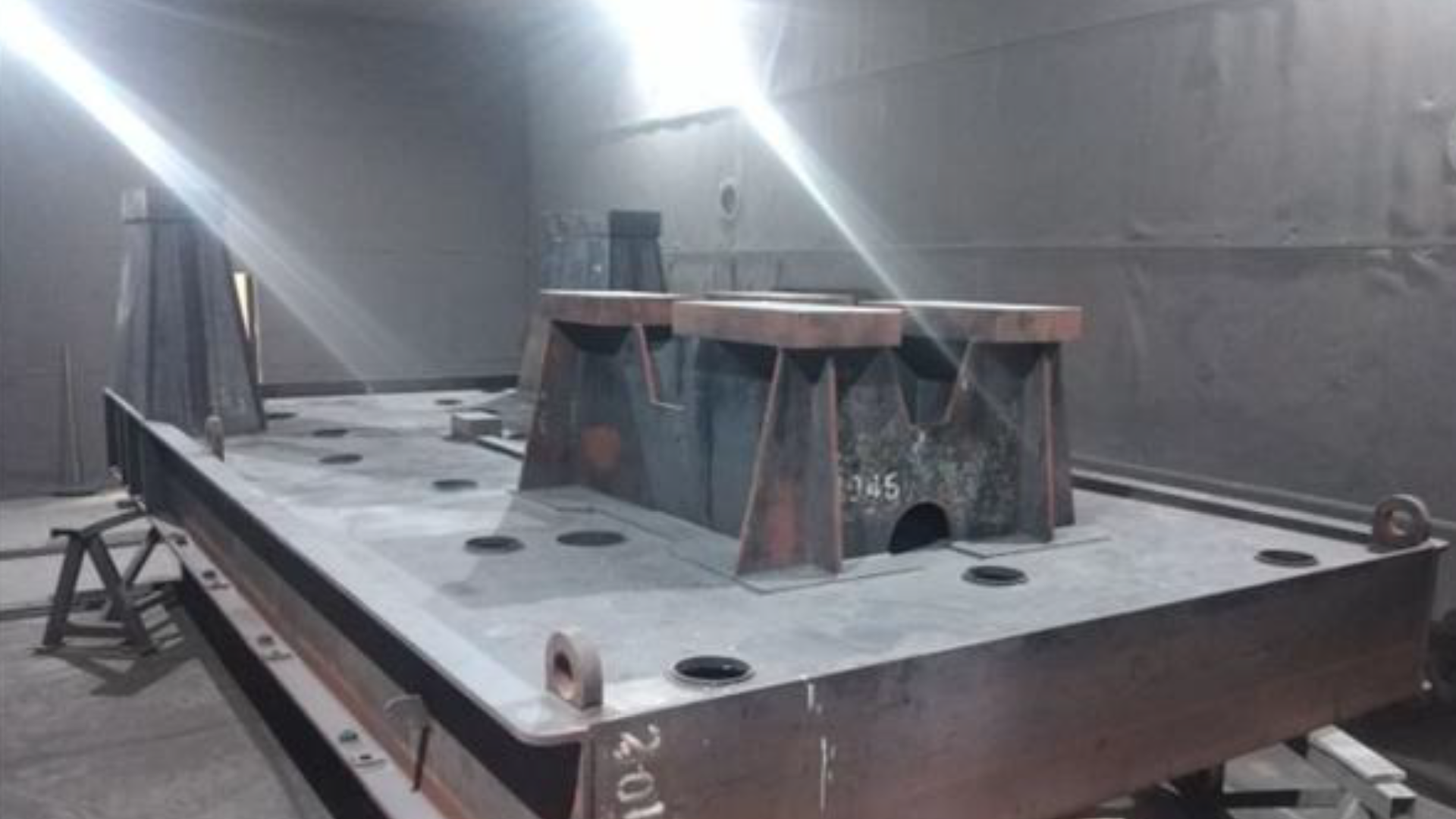 Cabina de granallado 12 por 5 por 4 metros